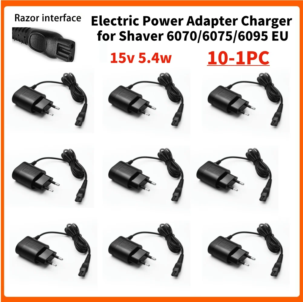 10-1PC Electric Power Adapter Charger EU Plug for Man Philips Shaver HQ8505 HQ6070 HS8040 AT890 PT725 15V Power Supplies