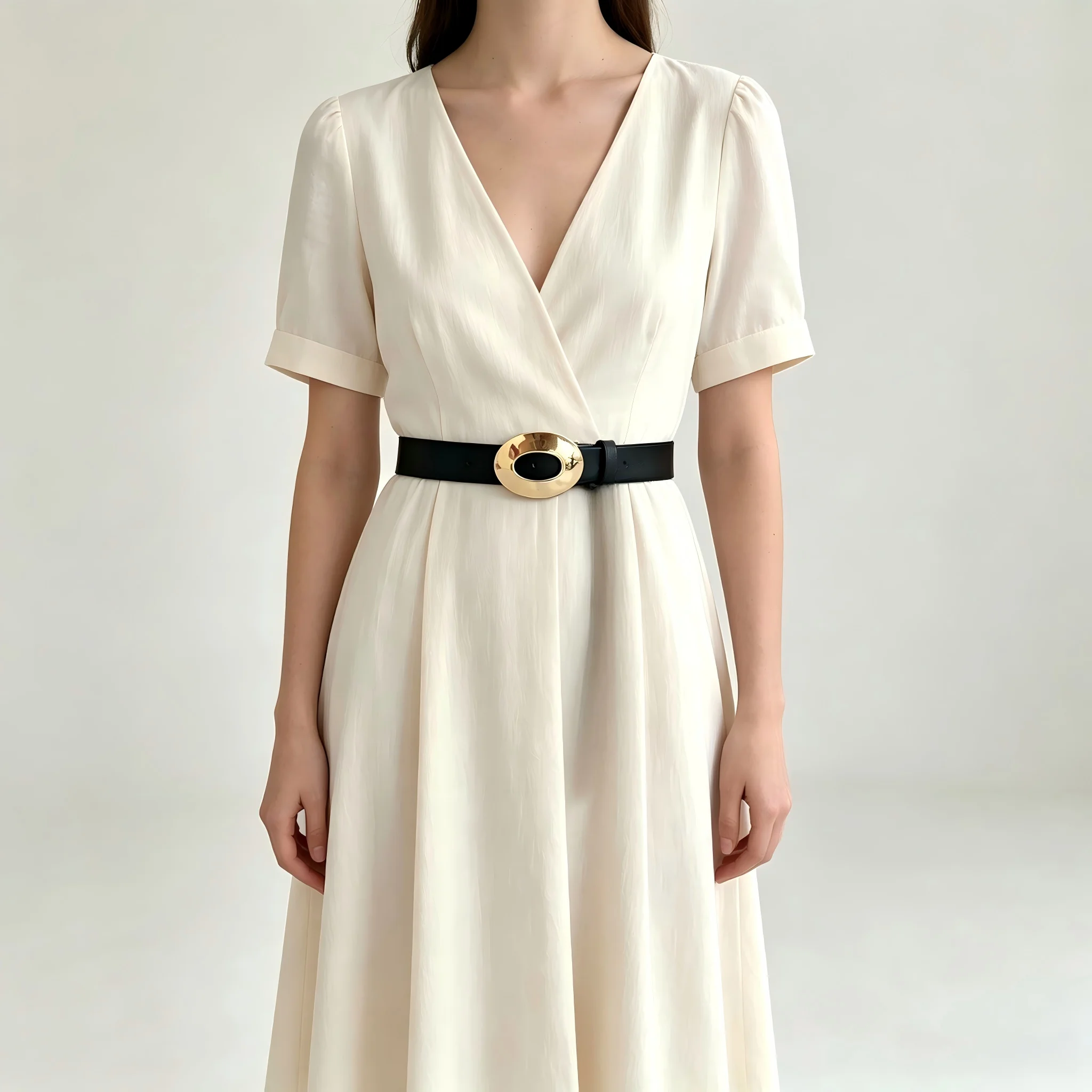 1 women's belt, solid color, simple and versatile, Bohemian style, paired with skirt, jeans, suitable for daily holiday gifts