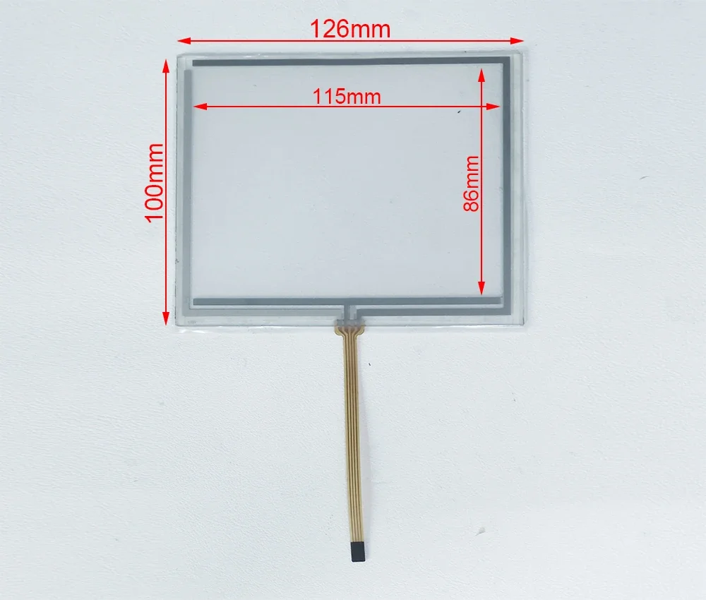 

Новый 5,6-дюймовый 4-проводной сенсорный экран (126*100) для AT056TN52 V.3 AT056TN53 V.1, панель-дигитайзер с резистивным сенсором