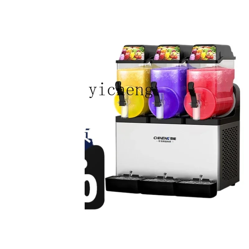 ZC Commercial Beer Sand Ice Cold Drink Automatic Single Double Three Cylinder Hot and Cold Beverage Machine Slush Machine