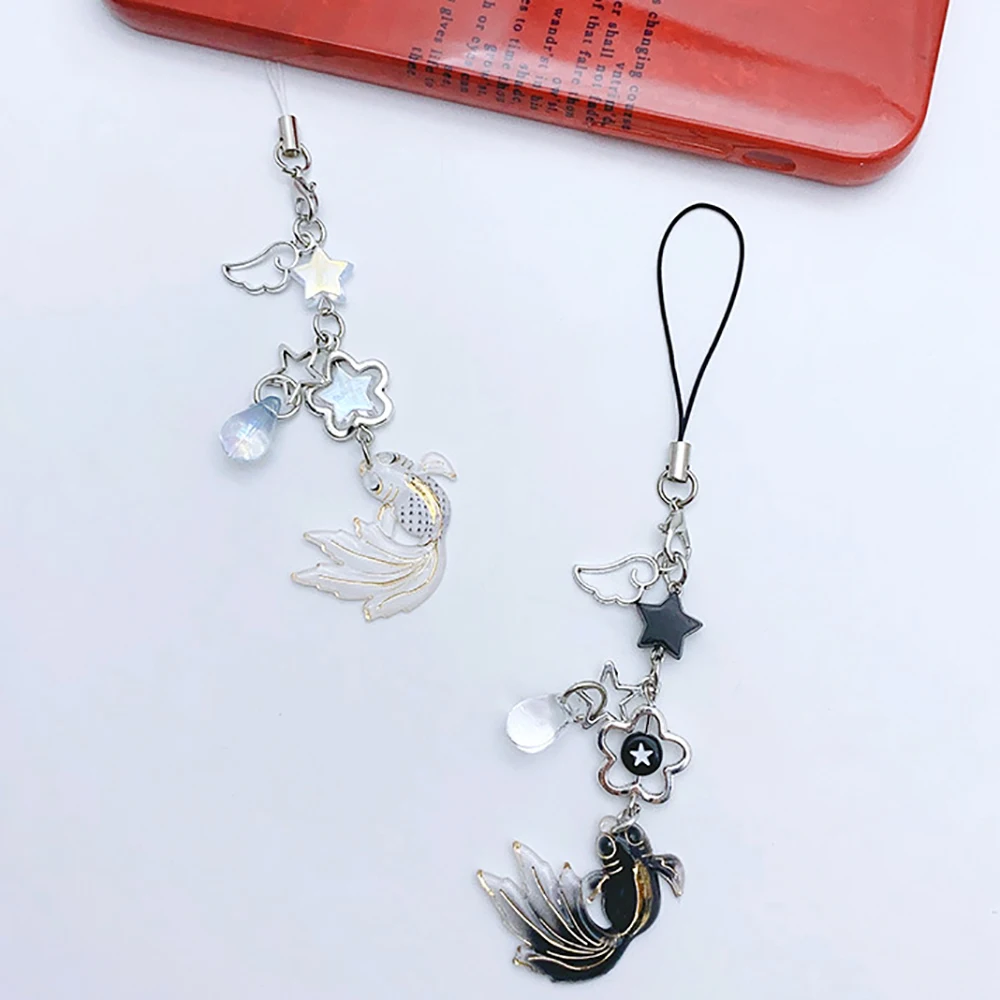 حسن الحظ كوي سحر الهاتف الحبل مطرز المفاتيح مع كريستال Waterdrop زهرة تصميم مكافحة خسر محفظة مجوهرات هدية للنساء #2