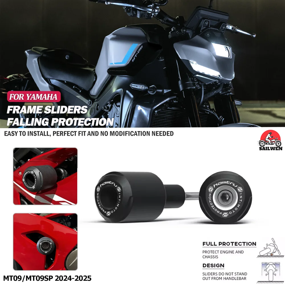 

Motorcycle fall protection frame slider For Yamaha MT09 SP MT-09 SP 2024-2025 Fairing collision pad protector