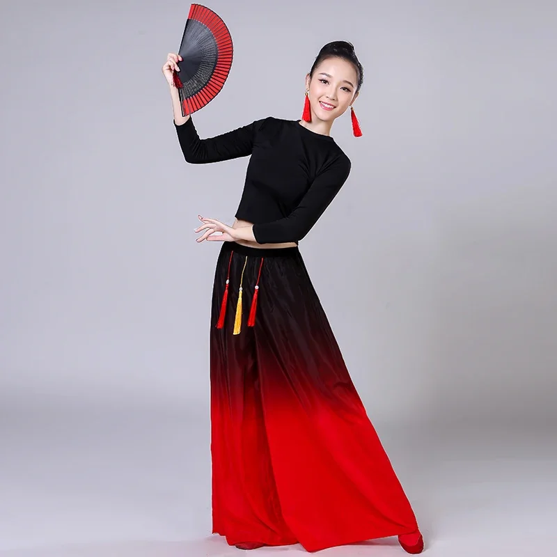 Klassische Yangko-Tanz-Übungskleidung, weiblich, Erwachsene, elegant, alte Taille, Trommel, Square Dance, Folk-Festival, Tänzerin-Kleidung