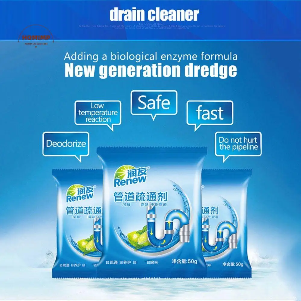 Supplies Foaming Sink Drain Sewer Anti-clogging Toilet Deodorant Drain Cleaners Pipe Dredge Agent Pipe Cleaner Toilet Cleaning