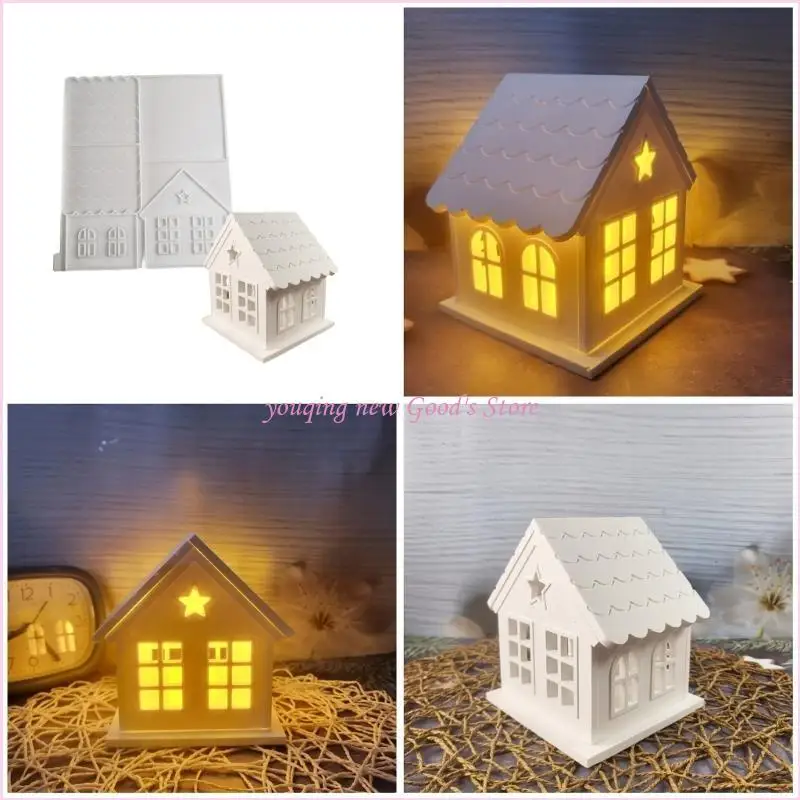 

57QA Multipurpose House Keychains with Sturdy Silicone Materials Mould Portable for Themed Parties and Craft Projects