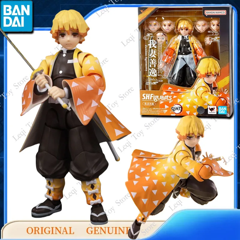 

Bandai Original Genuine SHF SHFiguarts Demon Slayer Zenitsu Agatsuma Action Anime Figures Toys Kids Gift Model Ornaments