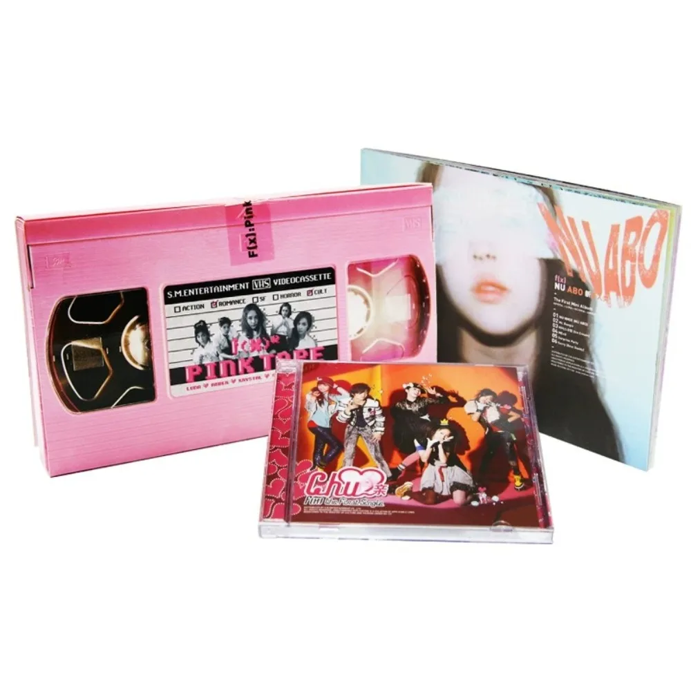 F (x) 3-Album Set (Nu ABO/Chu~/Pink Tape) CD + Photo Books + Signed Cards - K-Pop Iconic Collection