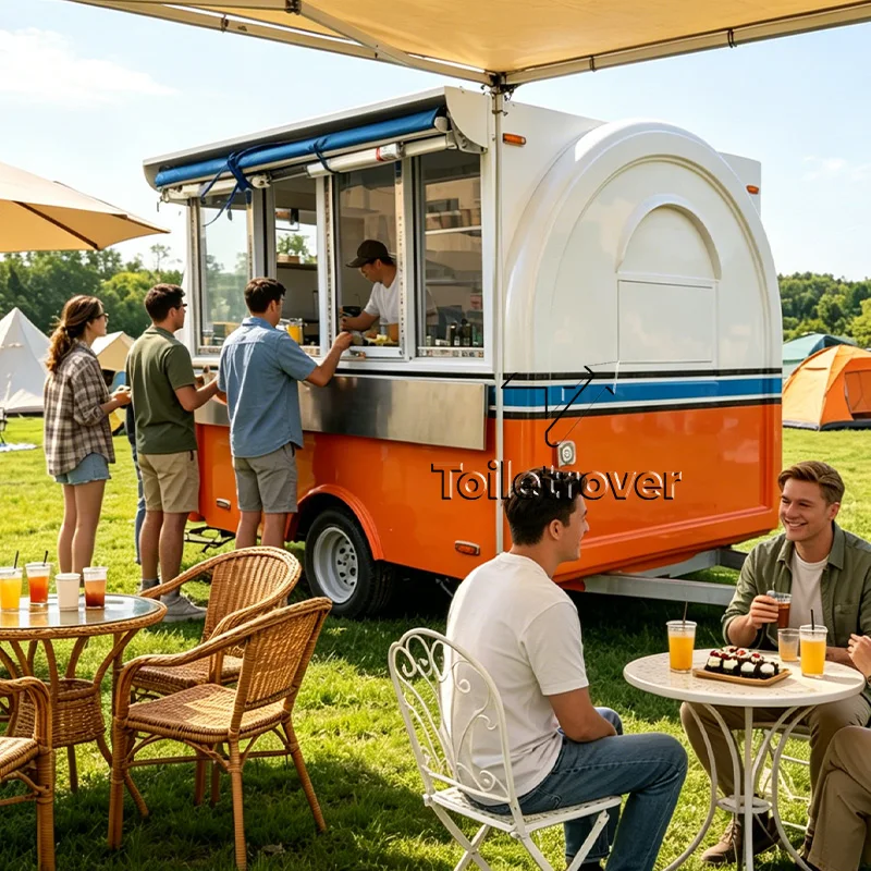 

Multifunctional Customizable Popular Street Food Truck With Full Kitchen Street Concession Food Cars Smoothie Food Trailer