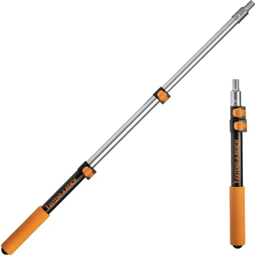 

1.5- Long Paint Roller Extension Pole// Multi-Purpose Telescopic Extension Pole with Universal Twist-on Metal Tip// Lightweight