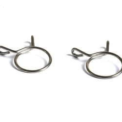 10pcs 304 Stainless Steel Spring Tube Clamp Single Wire Clips Water Pipe Clamp Ring Quick Installation Buckle 24MM Pipe Hoop