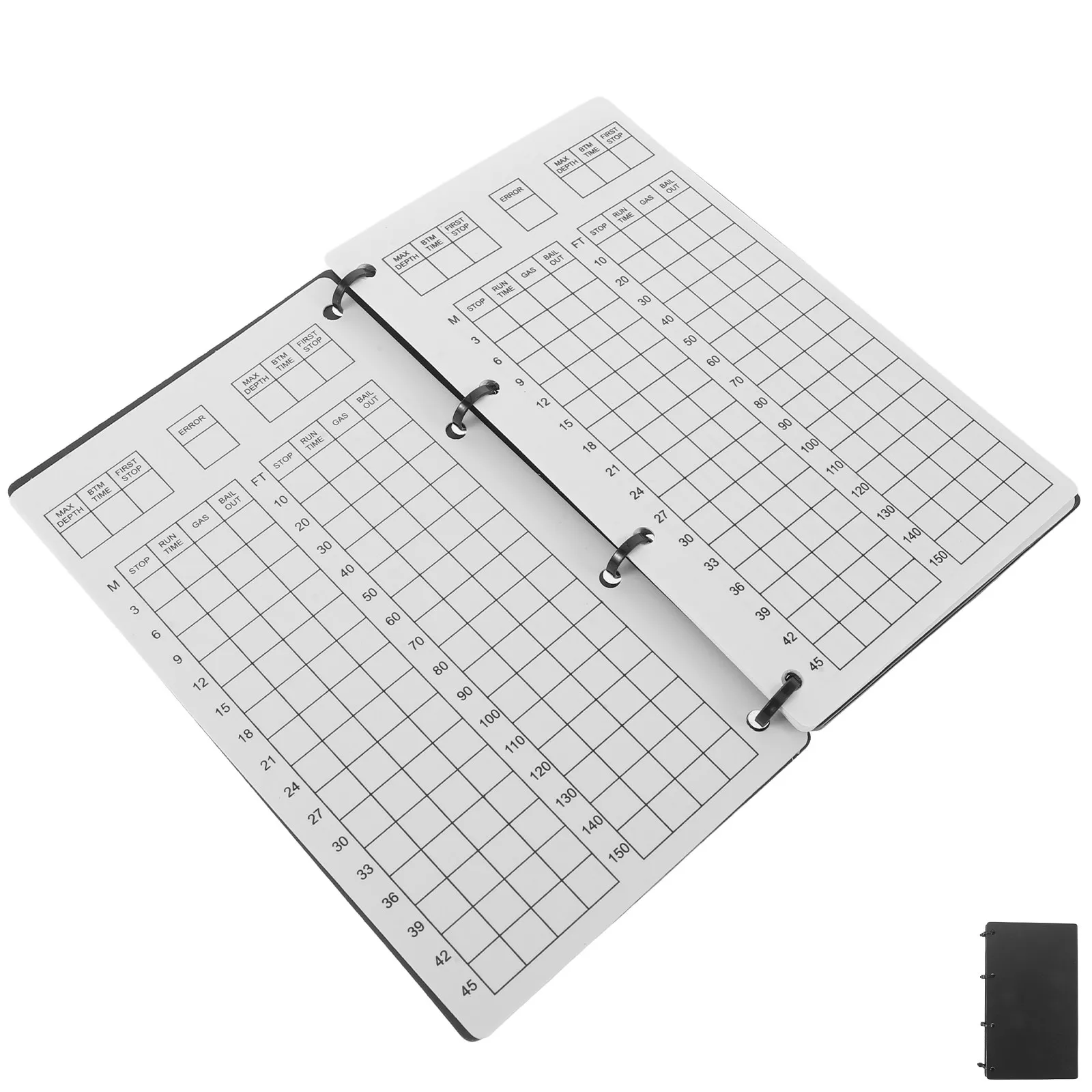 

Underwater Waterproof Notebook Black 7x4 Inches 25 Pages Scuba Diver Log Book Writing Pad Pen Dive Log Book Waterproof Pocket