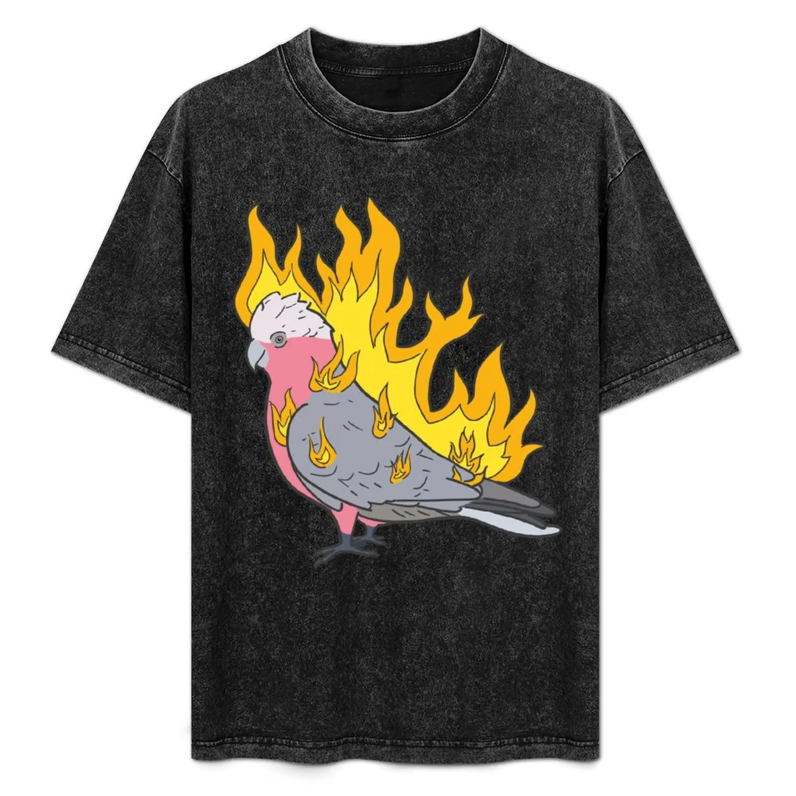 

YAH FLAMIN' GALAH T-Shirt blue archive vintage korean fashion mens graphic t-shirts big and tall