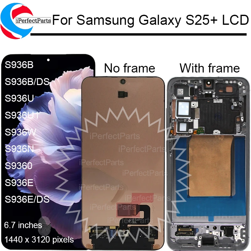 استبدال شاشة LCD لجهاز Samsung S25+ بمواصفات عالية: تقييم دقيق لنموذج S936N
