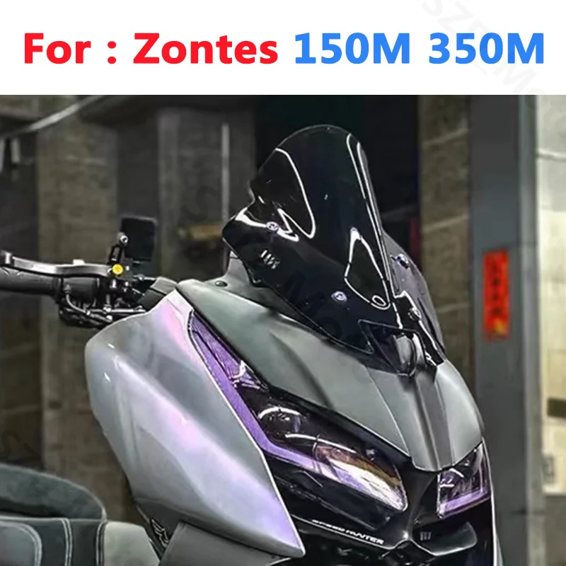 For Zontes 350M 150M ZT150M ZT350M ZT150T-M ZT350T-M3 M350 M150 Motorcycle Windshield Windscreens Wind Deflectors Visor Black