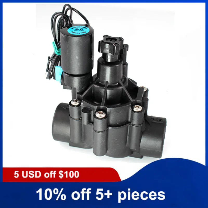 3/4'' to 1-1/2'' 2 Way Irrigation Solenoid Valve 220V 12V 24V DC Latching With Flow Regulation For Agricultural Irrigation