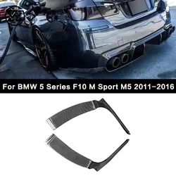For BMW 5 Series F10 M Sport M5 2011-2016 Carbon Fiber FRP Rear Bumper Lip Diffuser Splitters Spoiler