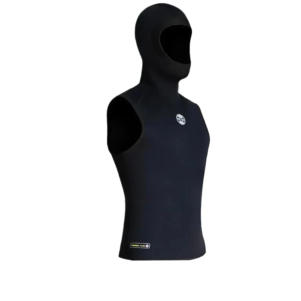Muta da uomo con gilet con cappuccio in neoprene da 3 mm per immersioni subacquee, snorkeling e nuoto - Mantieni caldo il costume da bagno primaverile