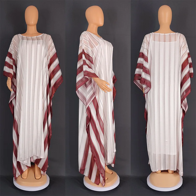 Vestido blanco bordado africano para mujer, bata de talla grande, Jersey suelto para primavera y otoño, vestidos de boda blancos, ropa de Kanga