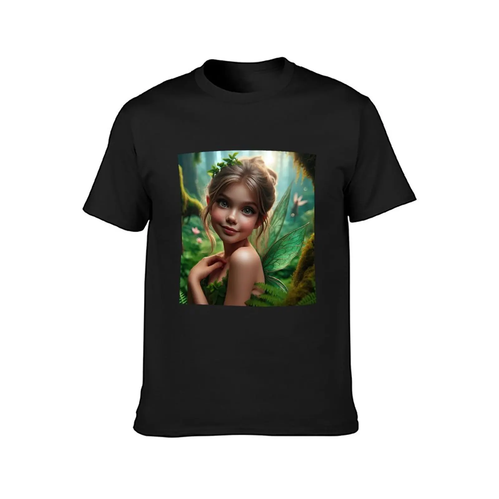 Gloria-Garden Fairy T-Shirt blacks anime mens graphic t-shirts hip hop