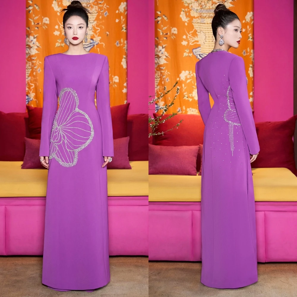 

CustomizedJiayigong Prom S Flower Clubbing A-line Scoop Neck Bespoke Occasion Gown Long Dresses