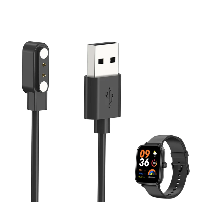 Adattatore per caricabatterie dock per smartwatch Cavo di ricarica USB Cavo di ricarica per accessori per smartwatch Colmi P81 Sport