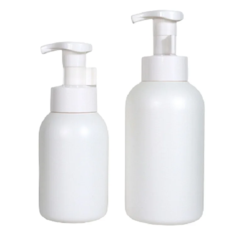 

10Pcs Plastic Empty Bottle Round Shoulder PET 300ml 500ml Portable Lotion Pump Bring Card Buckle Packaging Container Bottles