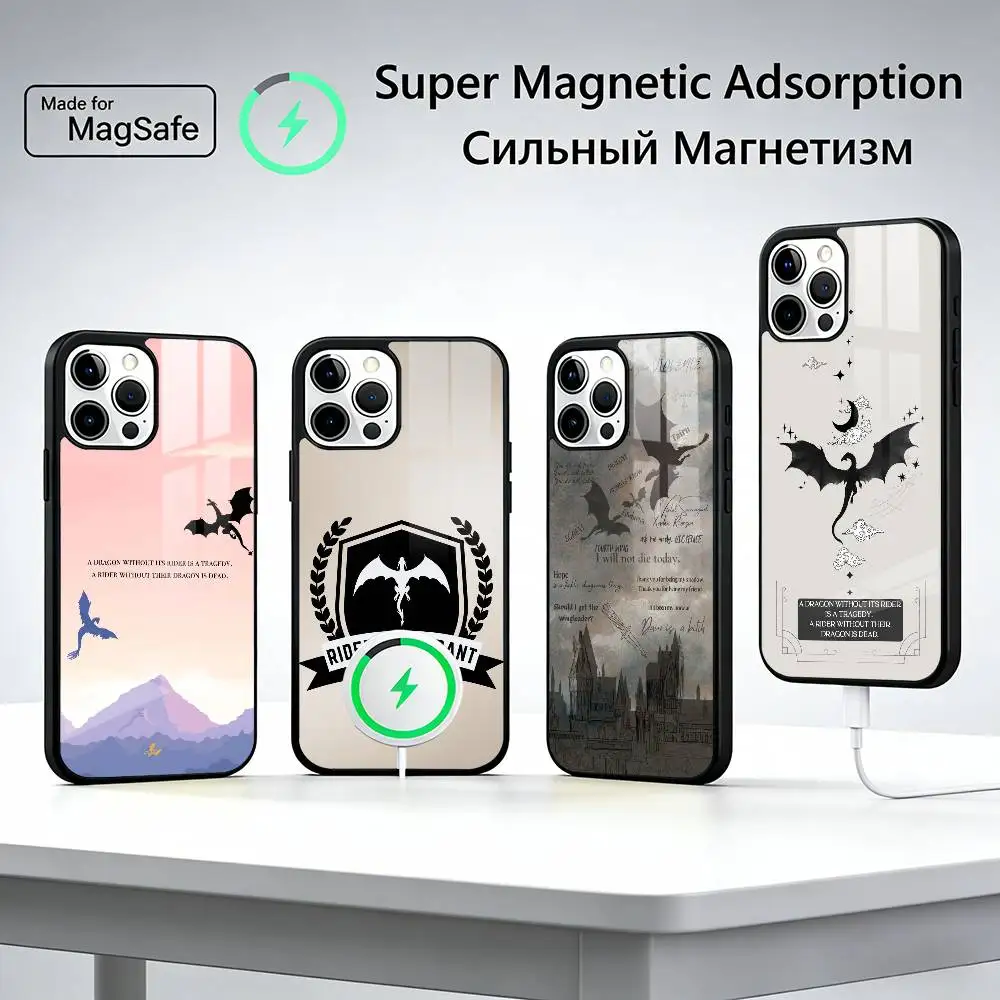 

Fourth W-Wing Dragon Fashion Phone Case For iPhone17,16,15,14,13,12,11 Plus,Pro Max, New Magnetic Wireless Charging