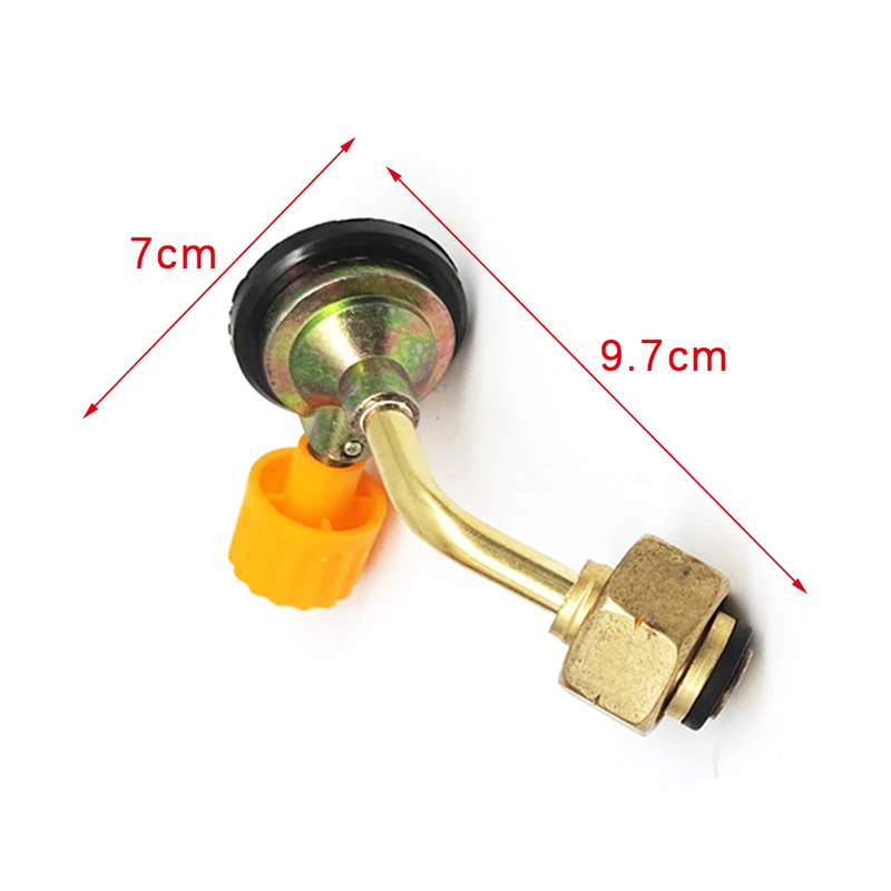 1PC Outdoor Camping Picnic Cylinder Filling Adapter Gas Butane Cylinder Tank Charging Valve Refill Direct Connector Adapter