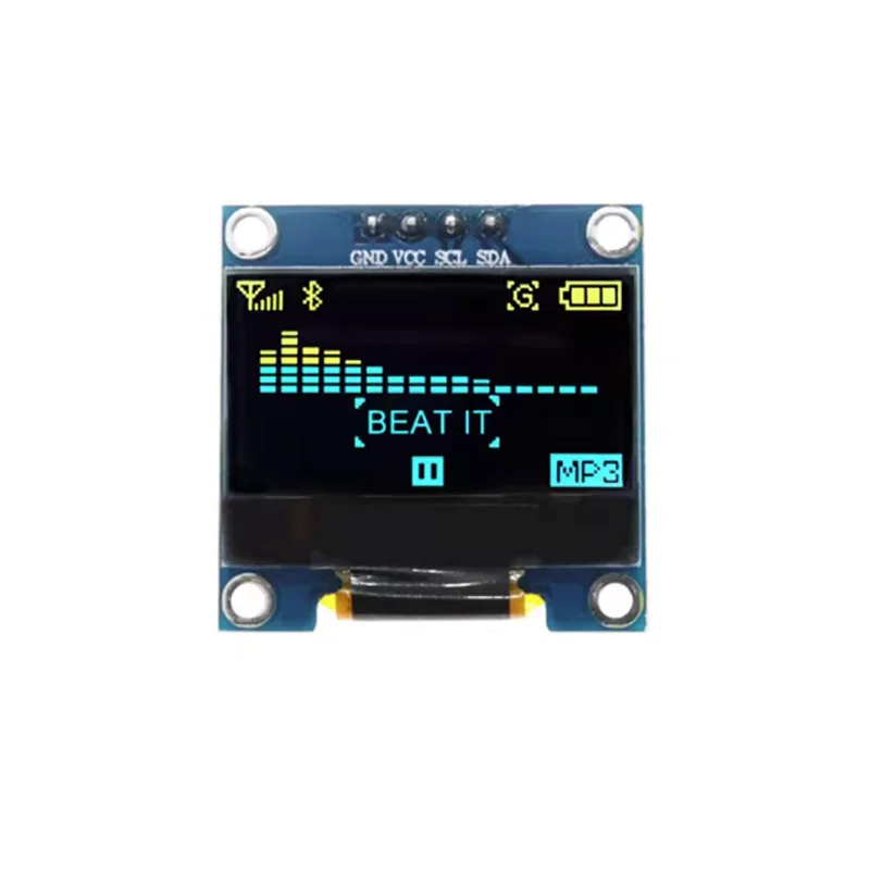 1-10PCS 0.96 Inch OLED Display Module I2C IIC 4 Pin Blue Yellow Blue White Screen SSD1315 IC