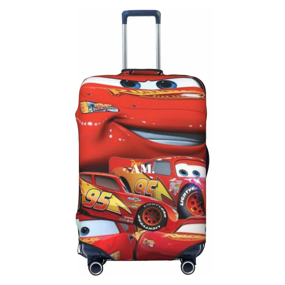 

Custom Lightning McQueen Luggage Cover Protector Funny Cars Pattern Travel Suitcase Covers for 18-32 Inch