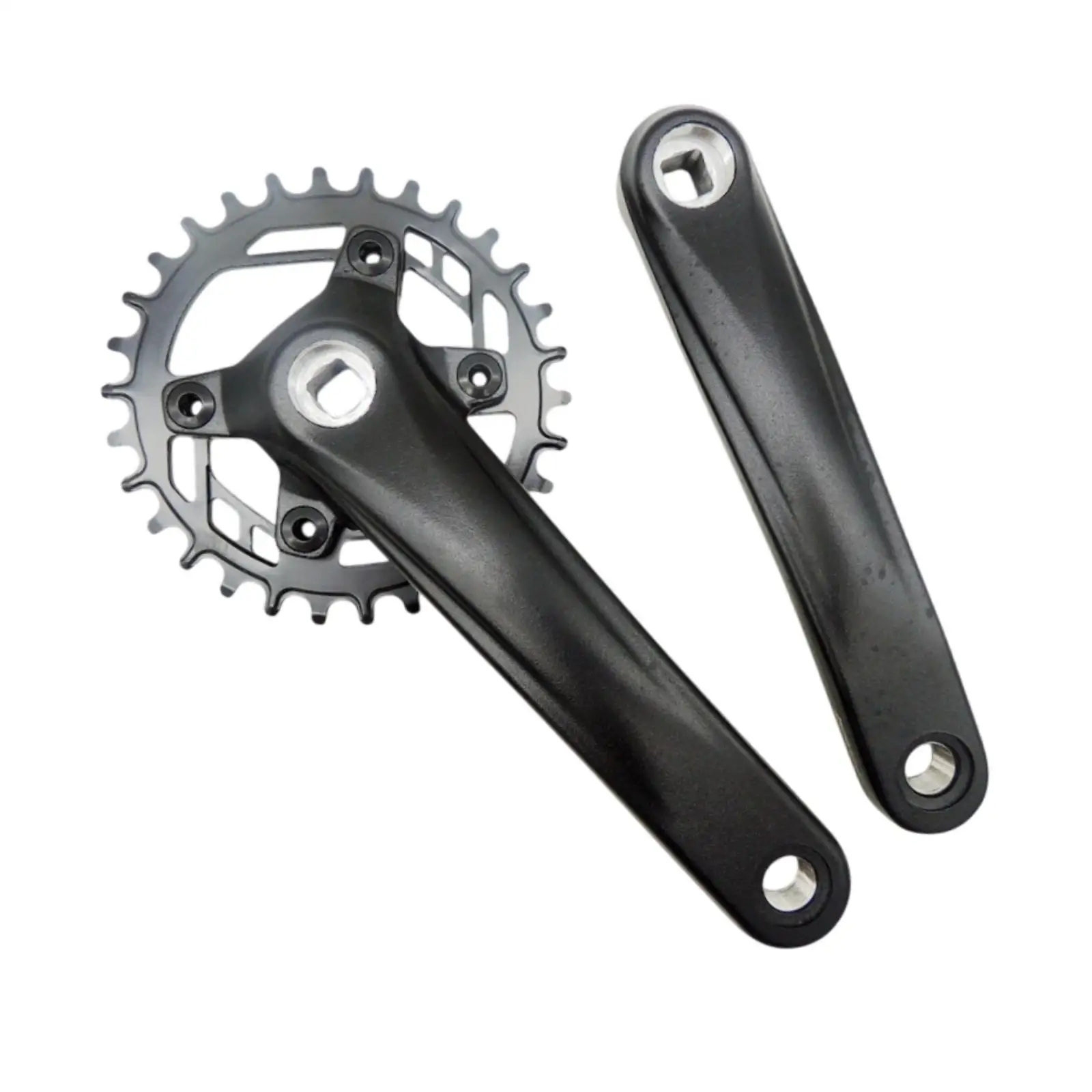 

Square Taper Crankset Cycling Accessories Parts Lightweight Aluminum Alloy Bicycle Crankset Single Speed Bike Crank Arm Set