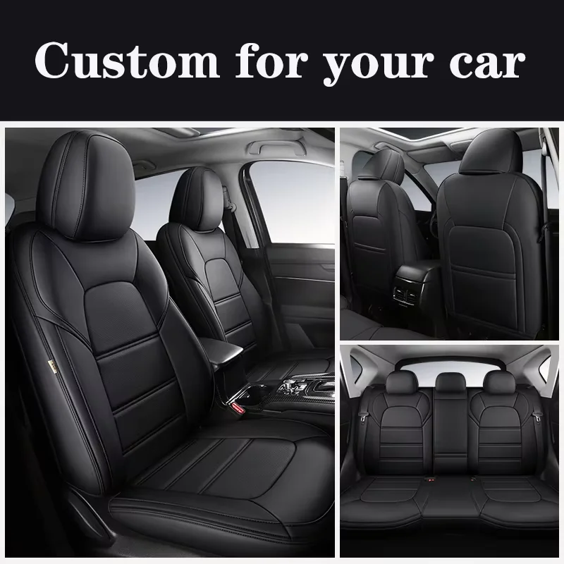PU Leather Custom Fit Car Seat Covers For BMW E91 E92 X1 F48 E84 F31 E90 i3 ix3 i5 E39 F11 F10 Luxury Auto Interior Accessories