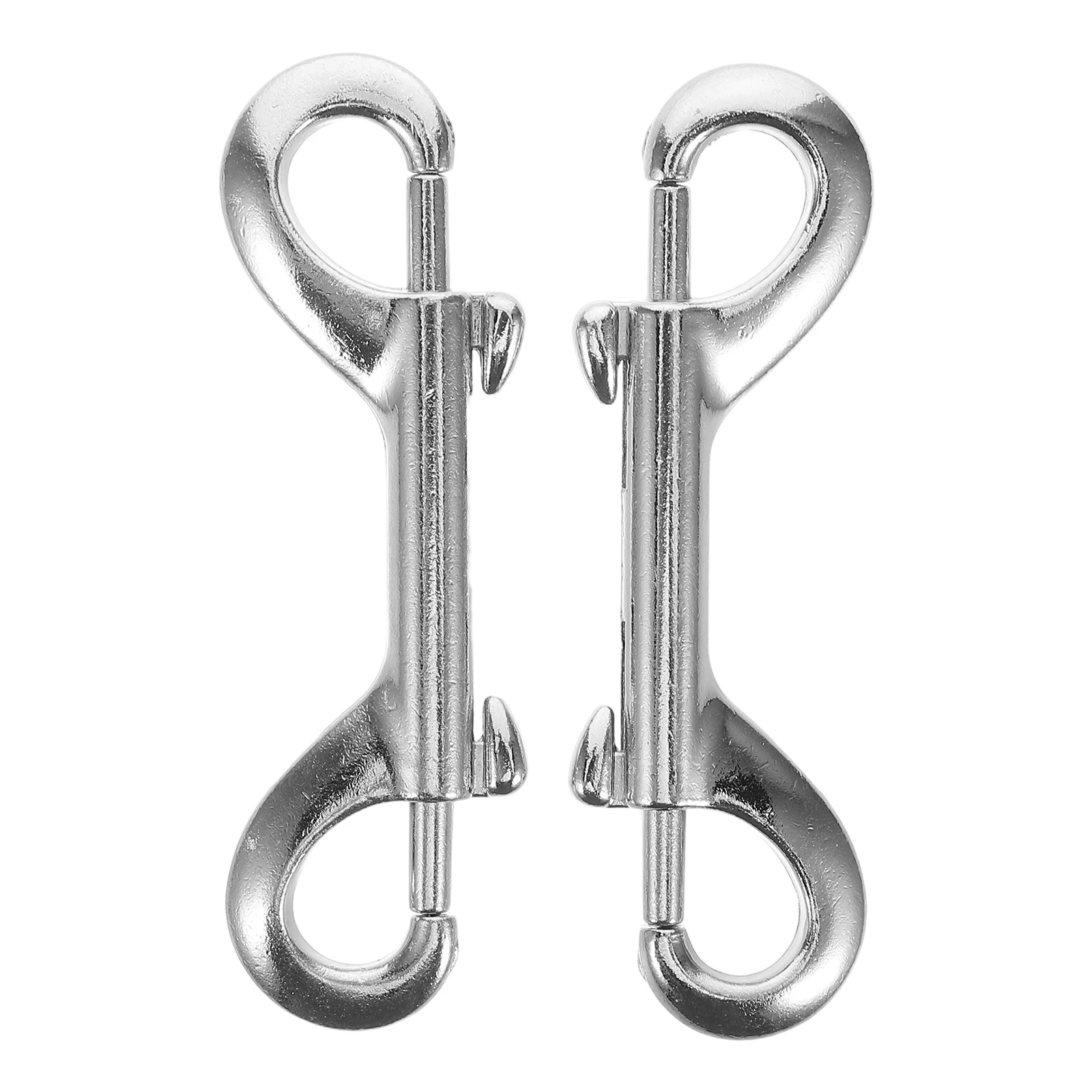 2 ganci a sgancio rapido a doppia testa in lega di zinco, fibbie a scatto per collare di cani, forniture per animali domestici, hardware in metallo