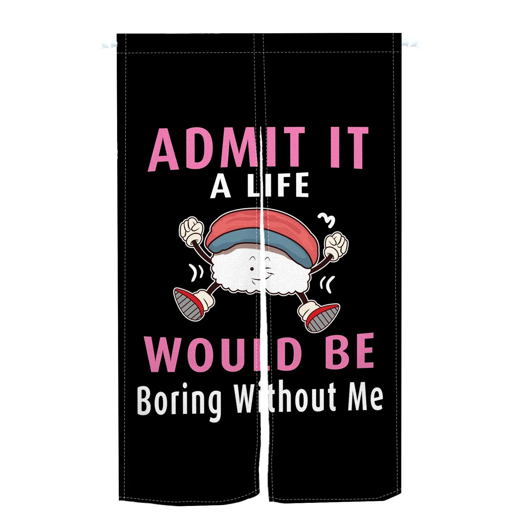 Japón Noren cocina Izakaya cortina de puerta corta Bistro cafetería decoración de entrada dormitorio baño partición cortinas de puerta opacas