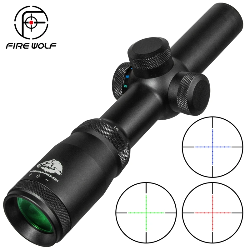 

FIRE WOLF 1-4X24 E FFP Arbalet Hunting Dense Sight Air Gun Rifle Telescopic sight Rifle Telescopic sight Official Store