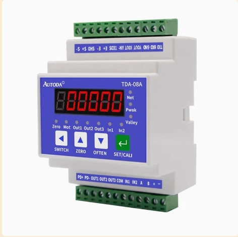 

High-Precision Rail-Type Weight Transmitter Weighing Signal Amplifier Module RS232 RS485 TDA08A MODBUS RTU Instrument