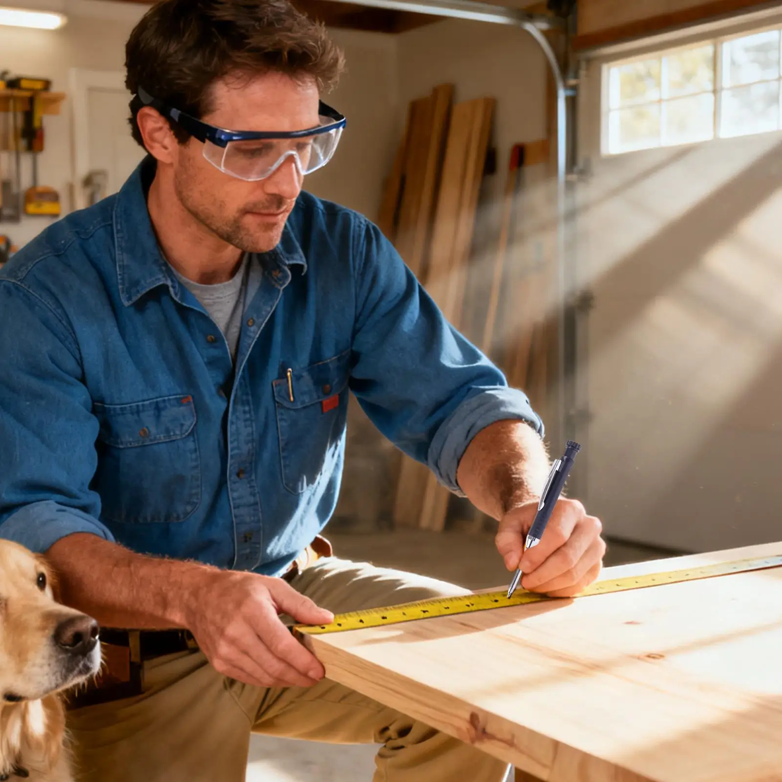 

Deep Hole Marker Pens 2.8mm Adjustable Marking Crayon With 12 Refills Long Adjustable Nib Markers For Adult Fabric Wood