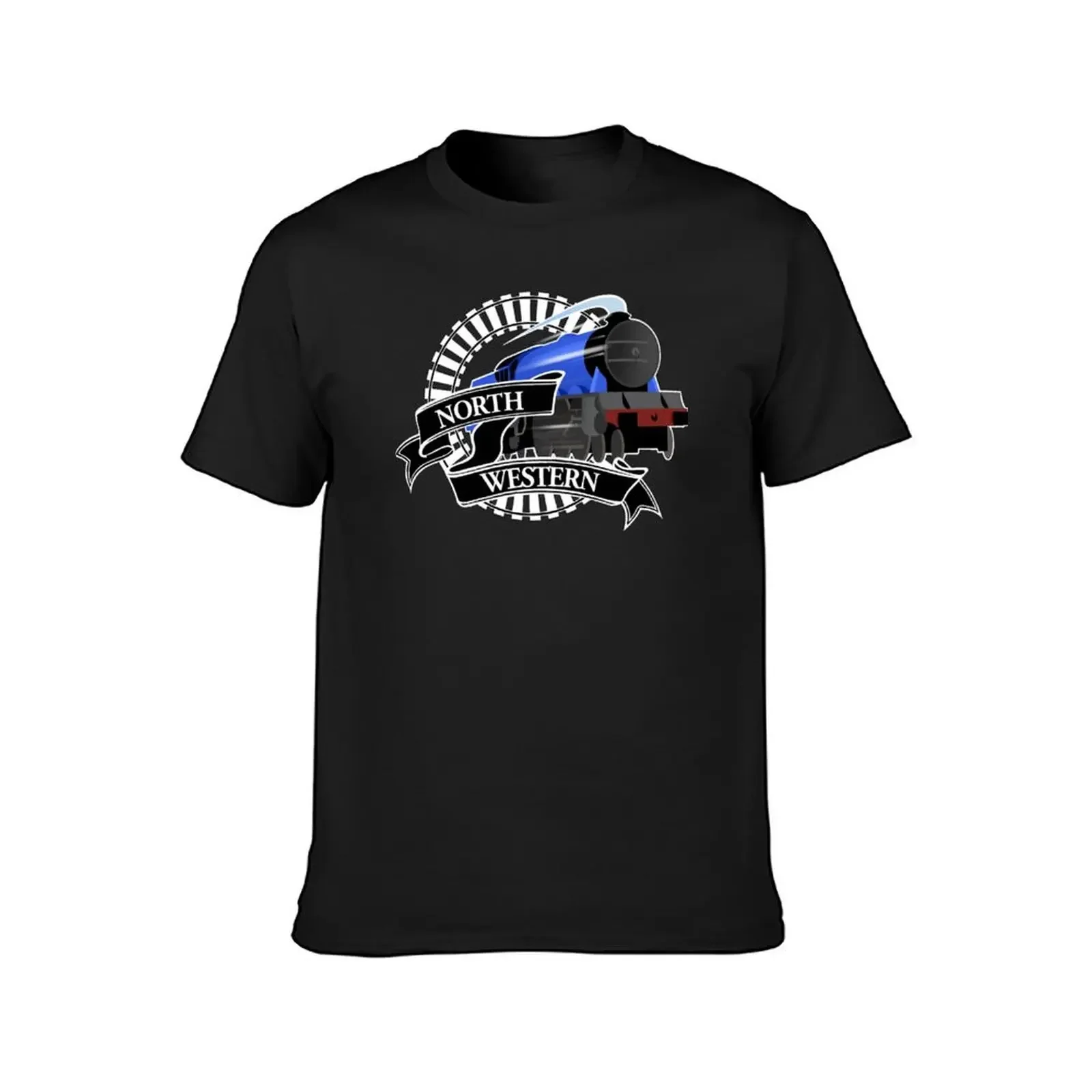 North Western Train Logo T-Shirt Aesthetic clothing sublime vintage oversizeds black t shirts for men