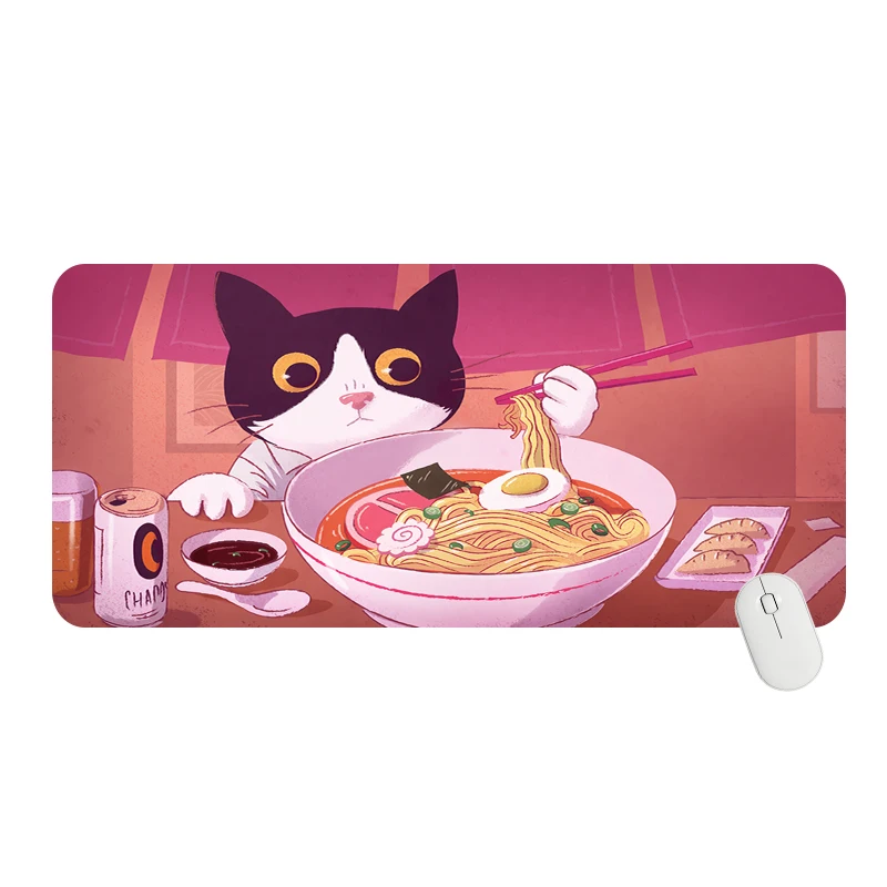 

Animated Cat Computer mouse Pads Player Pc Gaming Accessories Desktop Accessories Office Tablet Multi-model large keyboard cute