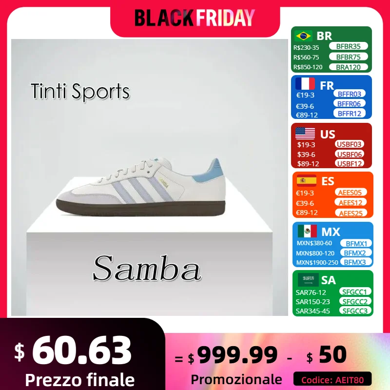 Adidas New Arrival Samba OG Low shoes men and women original Casual and breathable Board Shoes