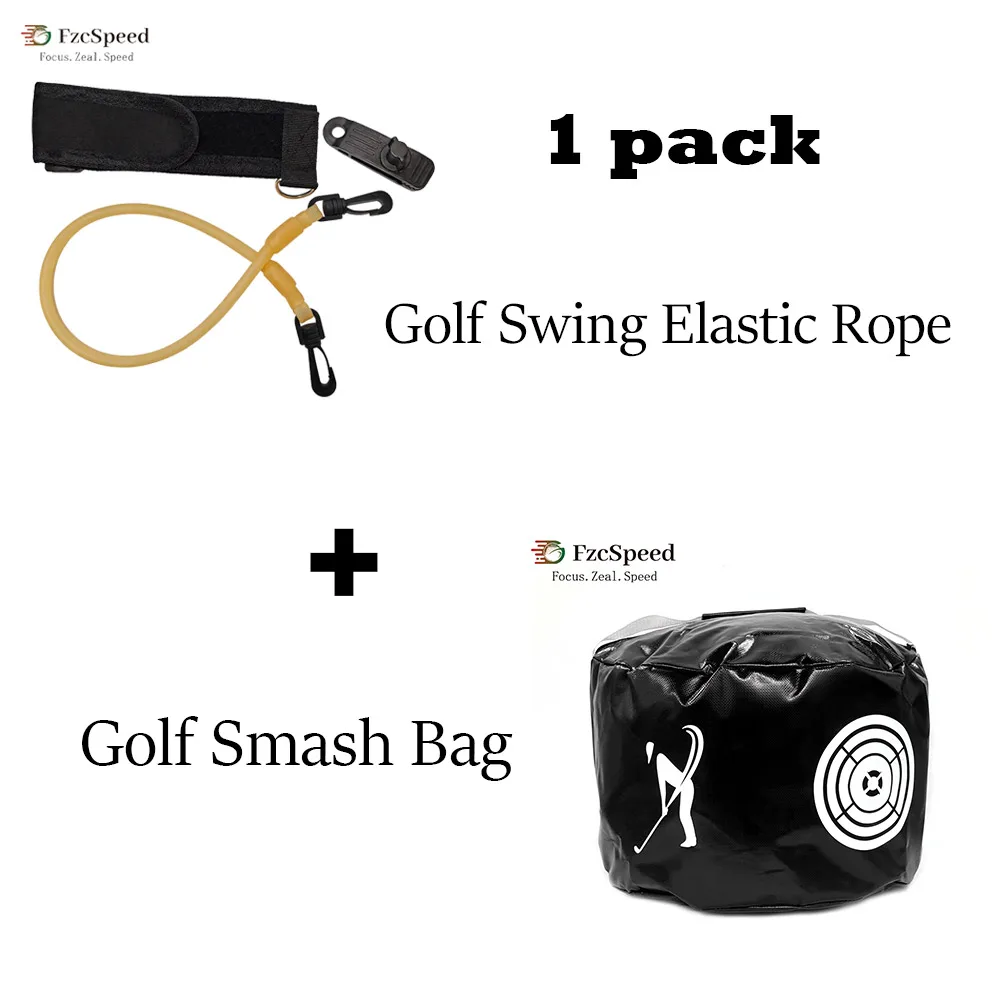 FzcSpeed 1er-Pack Golf-Swing-Trainer-Set, Golf-Smash-Bag, wasserdicht, strapazierfähig, elastisches Seil zur Verbesserung der Genauigkeit. – Detail 5