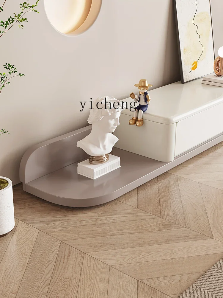 telescopic coffee table TV cabinet combination simple modern living room floor TV cabinet