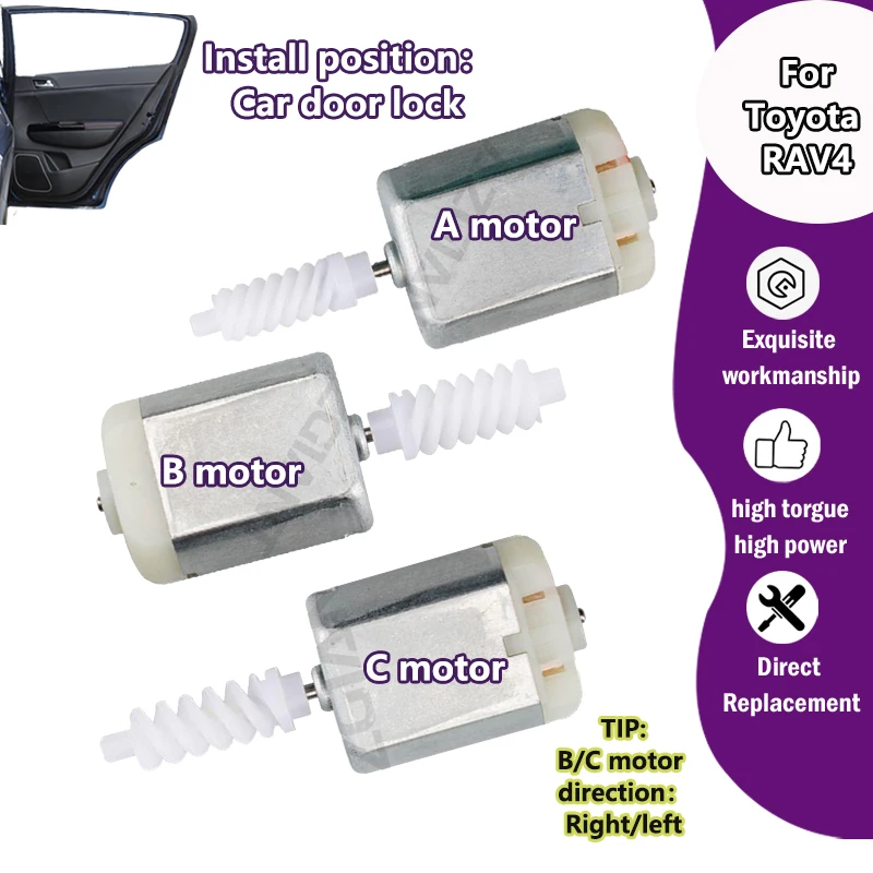 

KN619Z12/KD630806/FC-280SB-15240 Car Central Door Lock Latch Module Motor For Toyota RAV4 XA20/ XA30/XA40/XA50 2001-2023 replace