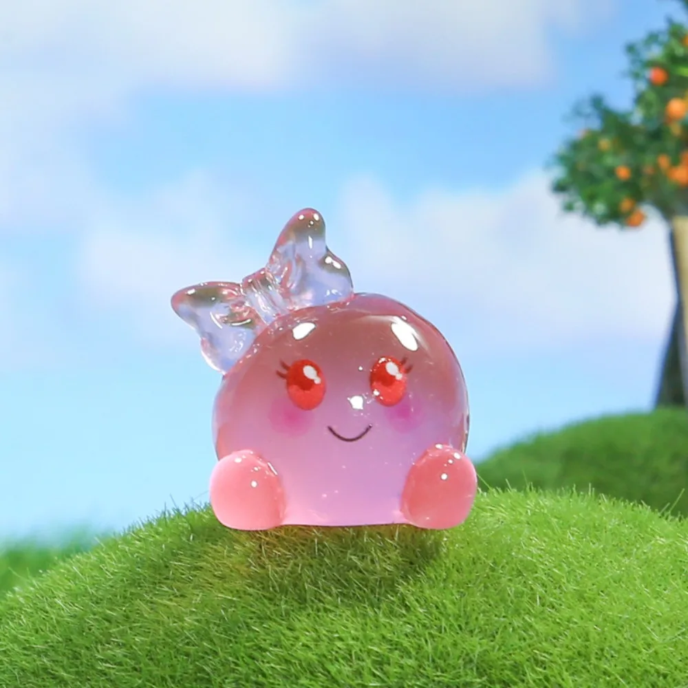 pcs نیا منی برائٹ زیور کارٹون تخلیقی رال لوازمات رنگین DIY مائیکرو لینڈ اسکیپ ڈیکوریشن گڑیا گھر کی سجاوٹ