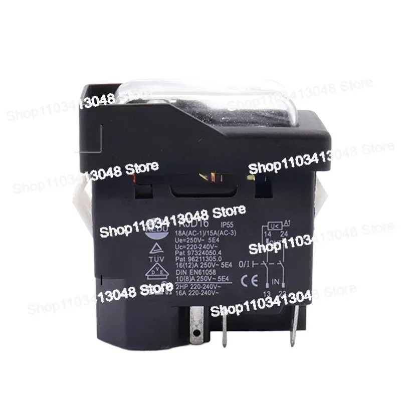 

KEDU KJD16 Electromagnetic 4 Plug-in Waterproof Overload Protection Switch for Brake Car Washer