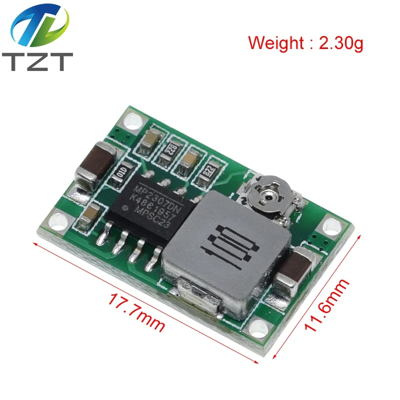 Mini360 RC Airplane Module Mini 360 DC Buck Converter 2A Step Down Module 4.75V-23V to 1V-17V 17x11x3.8mm New LM2596 image 2