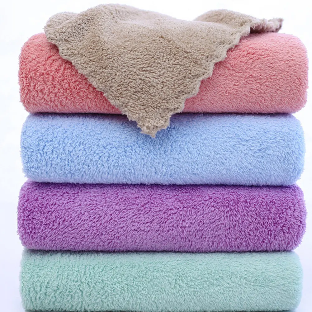 Ultra Fine Fiber Makeup Remover Towel Set 5pcs Soft Absorbent Face Wash Cloths for Home and Travel