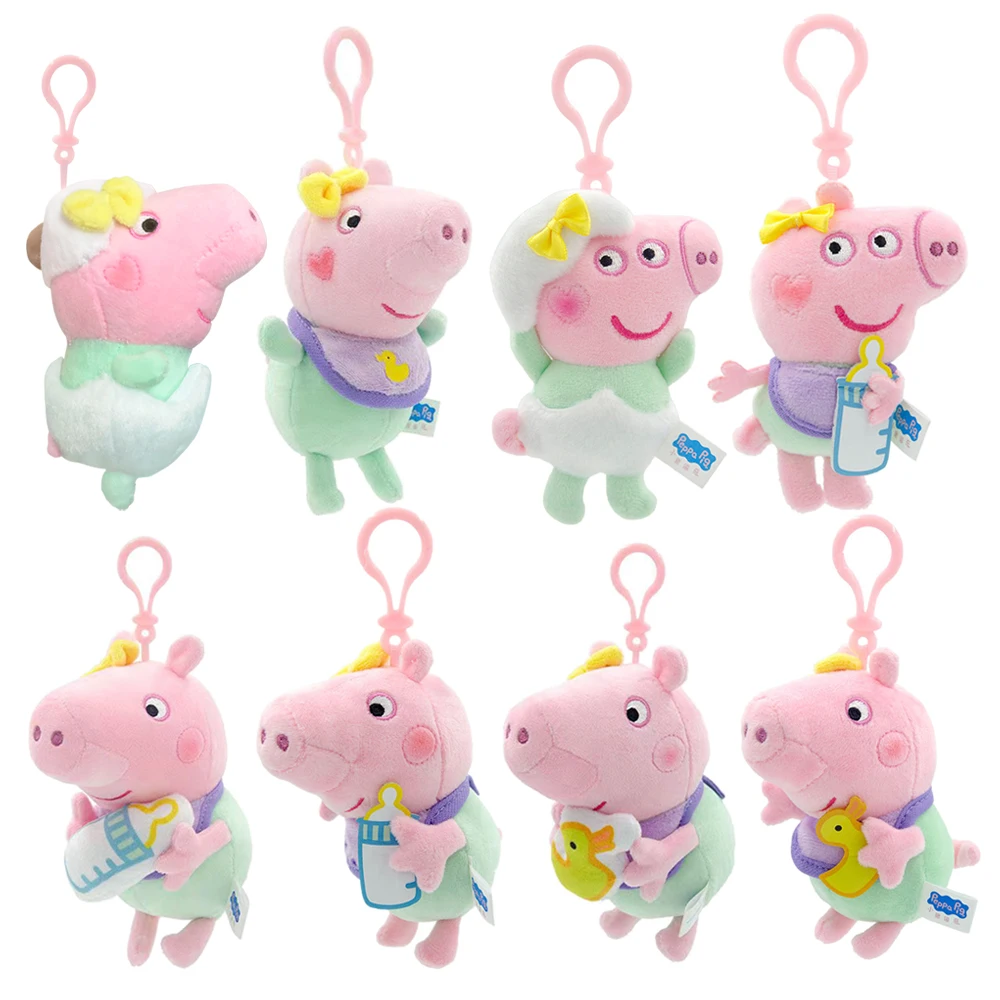 

Плюшевые подвески «Свинка Пеппа»: маленькие фигурки Пеппы, Джорджа, Эви, аниме-персонажи, мягкие игрушки-куклы для мальчиков и девочек, подарок на день рождения