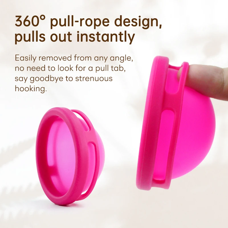 Reusable Menstrual Disc Set Medical Silicone Period Disc with Foldable Sterilizer Cup&Applicator Tampon Alternative for Women