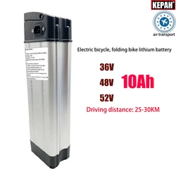 36V 48V 52V Driving distance 25-30KM electric motorcycle,Folding bicycle, take away, express general Silver Fish lithium battery